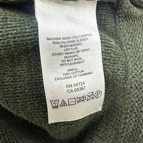 Columbia Men's Military Green Crewneck Cotton Sweater Large - Picture 5 of 5